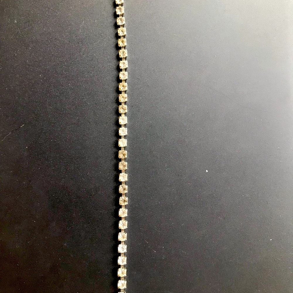 Faux diamonds tennis bracelet